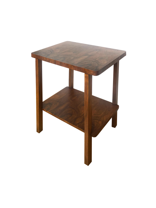 Człowiek z Komodo – Stolik pomocniczy z orzecha włoskiego