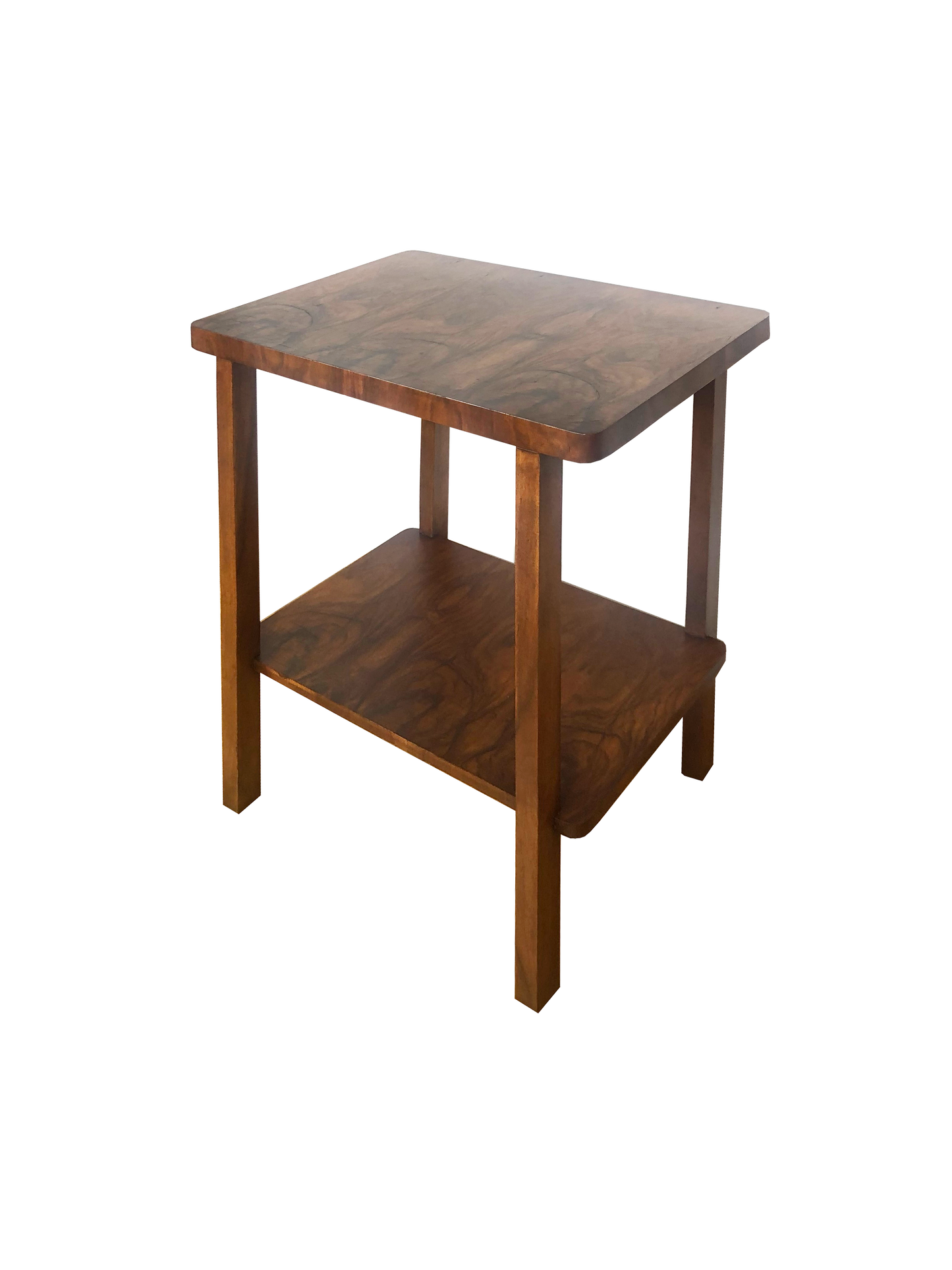 Człowiek z Komodo – Stolik pomocniczy z orzecha włoskiego