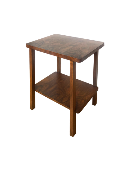 Człowiek z Komodo – Stolik pomocniczy z orzecha włoskiego